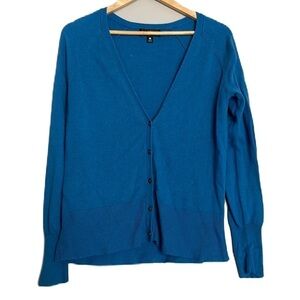 Mossimo M button down cardigan in teal